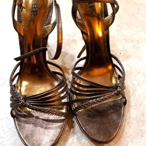 BP, 8.5, Bronze, High heel sandals